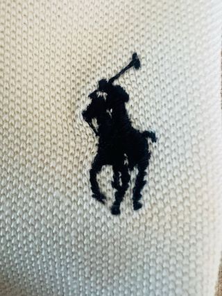 Polo Ralph Lauren Talla L Blanco AUTÉNTICO 
