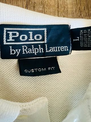 Polo Ralph Lauren Talla L Blanco AUTÉNTICO 