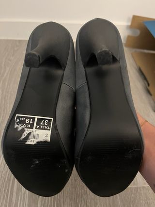 Zapatos de tacón Marypaz grises talla 37