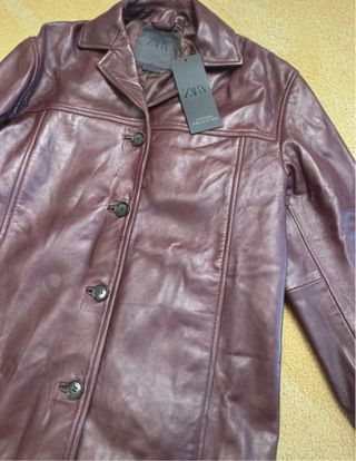 Cazadora Piel Zara 