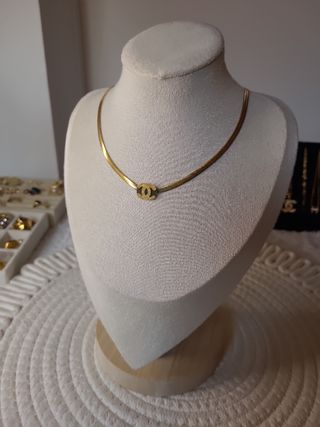 Colgante Chanel Inspiración Acero Dorado