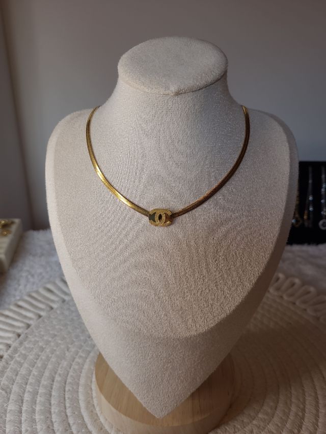 Colgante Chanel Inspiración Acero Dorado