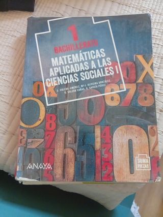 Matemáticas 1° bachillerato aplicado a las Sociale