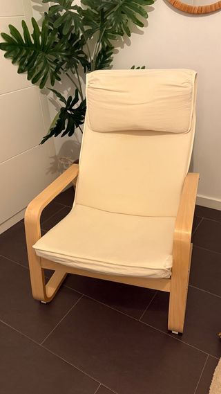 Sillón Mecedora IKEA PELLO Madera Beige