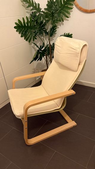 Sillón Mecedora IKEA PELLO Madera Beige