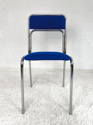 SEDIE BAUHAUS BLU INDACO. ITALIA anni '70