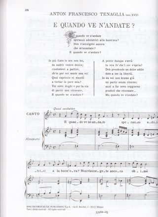 30 Arias Antiguas Vol. 2 Canto y Piano Ricordi