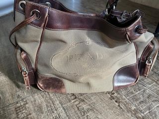 Bolso Prada Marrón y Beige