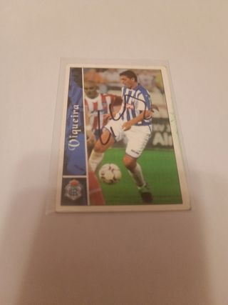 Cromo firmado Viqueria Oviedo 2005