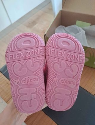 Pantofole bimba Chicco rosa cuori nr. 19