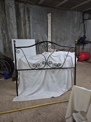 GRATIS: Cabecero forja negro cama 135cm - GRATIS