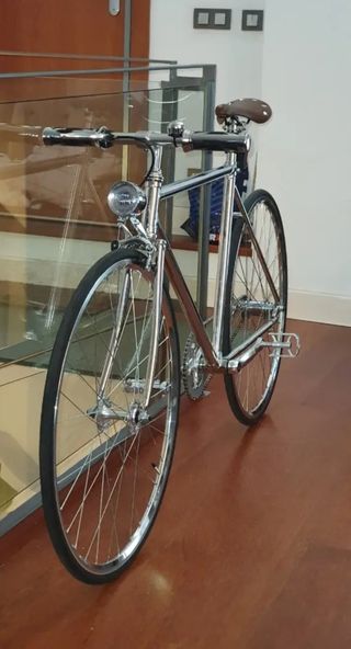 Bicicleta Fixie Cromada
