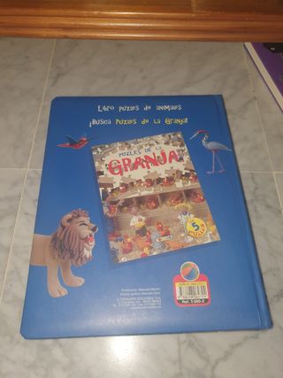 Libro Puzzles de Animales con 5 Puzzles