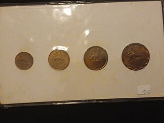 Etiopía 1944 Serie 4 Monedas