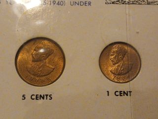 Etiopía 1944 Serie 4 Monedas