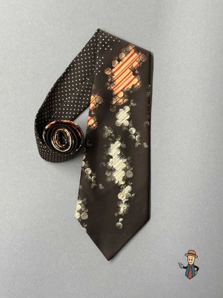 Corbata Luxira Marrón y Naranja