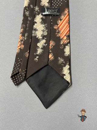 Corbata Luxira Marrón y Naranja