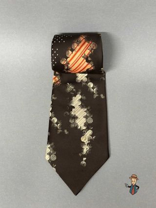 Corbata Luxira Marrón y Naranja
