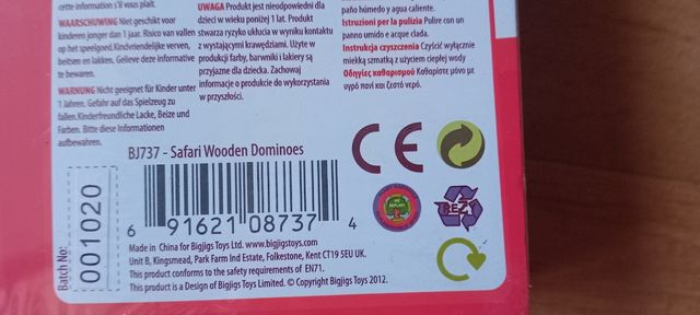Dominó de Madera Safari Bigjigs Toys