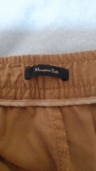 Pantalón Mássimo Dutti Marrón mujer 