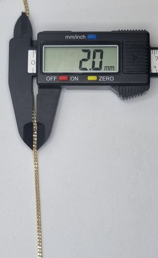 Cadena Bilbao de oro de 18k, 3.34 g, 51 cm.