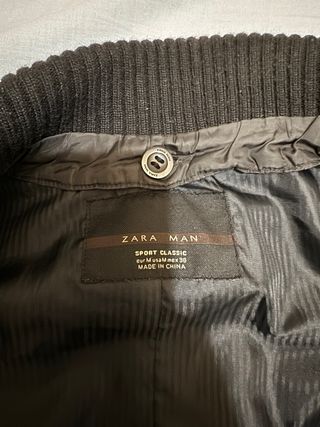 Chaqueta Zara Man Negra