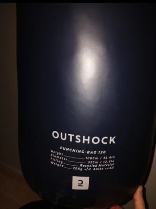 Saco de boxeo Outshock 120cm + Vendas + Guantes