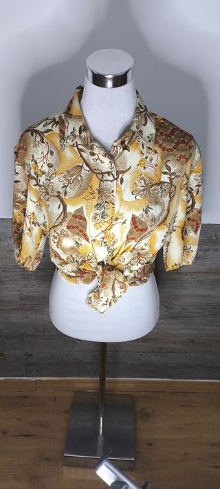 Camisa Vintage Mostaza T.M-L