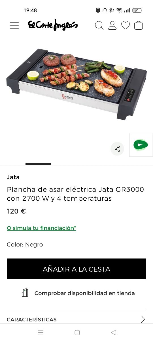 Plancha Jata GR3000
