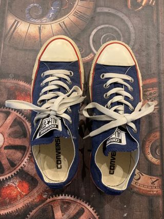 Zapatillas Converse Bajas Vintage Azul