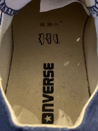 Zapatillas Converse Bajas Vintage Azul