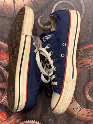 Zapatillas Converse Bajas Vintage Azul