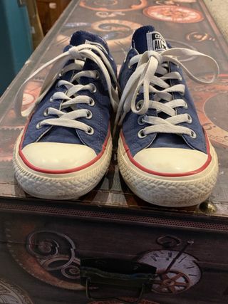 Zapatillas Converse Bajas Vintage Azul
