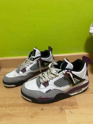 Jordan 4 PSG Morado Blanco