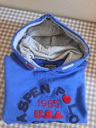Felpa con cappuccio Aspen Polo Club blu