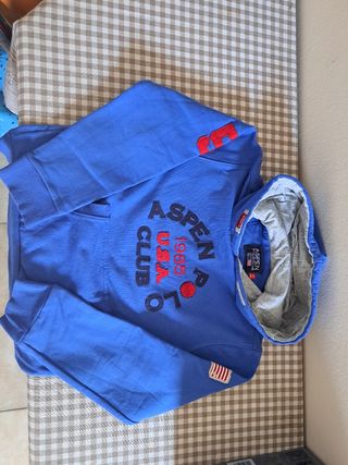 Felpa con cappuccio Aspen Polo Club blu