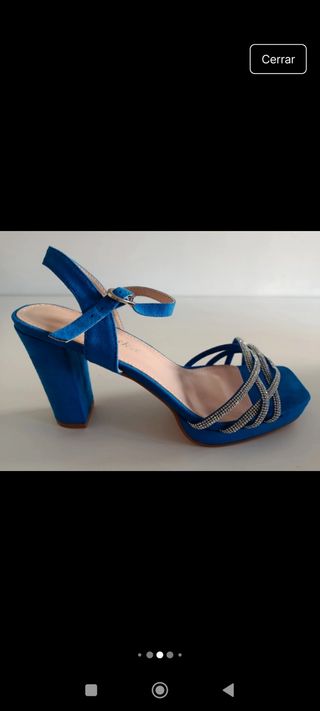 Tacones Prisska Azules Talla 38