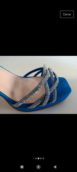 Tacones Prisska Azules Talla 38