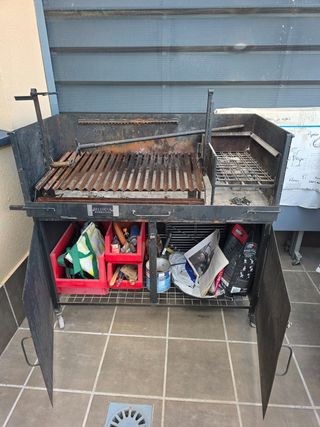 Barbacoa de hierro.