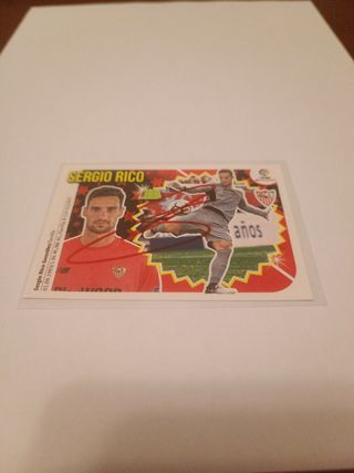 Cromo Sergio Rico Firmado Sevilla 18/19