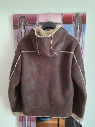 Giacca Combipel con cappuccio foderata in pellicci