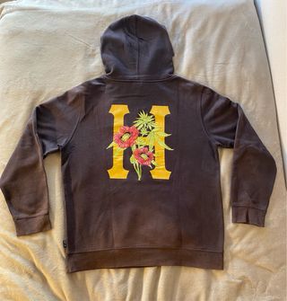 Sudadera HUF marrón con logo H