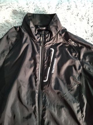 Giacca a vento CMP nera Packpocket Extralight