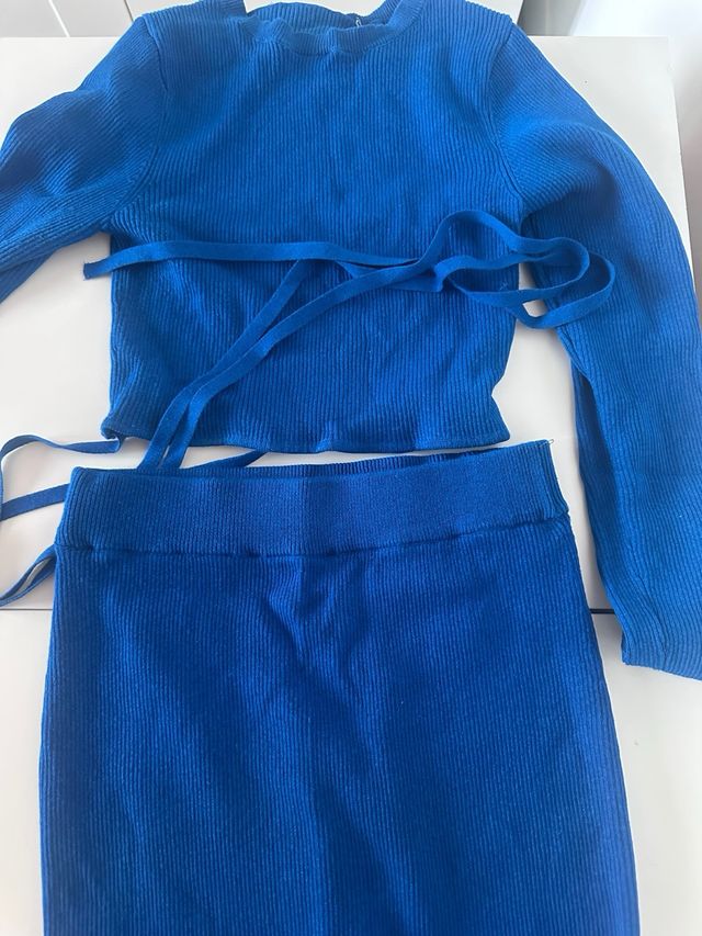Conjunto Zara Azul Klein Dos Piezas