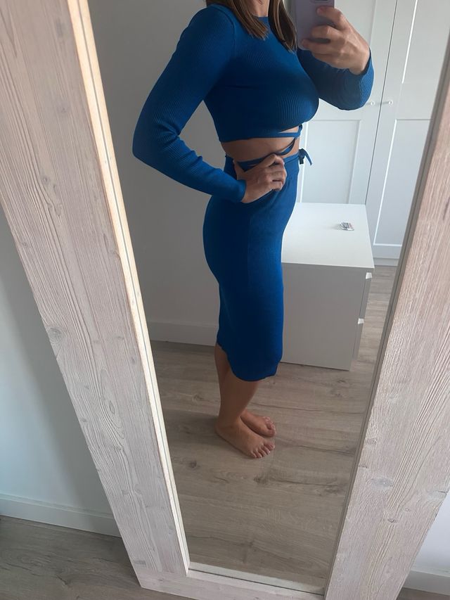 Conjunto Zara Azul Klein Dos Piezas