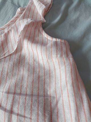 Blusa de rayas rosa