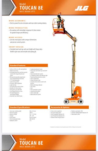 Plataforma Elevadora JLG Toucan 8E