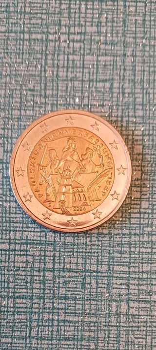 2 € commemorativo Germania 2024 G Paulskirche UNC