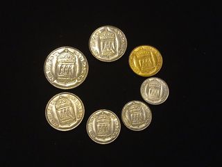 Lote 7 monedas San Marino 1973 SC