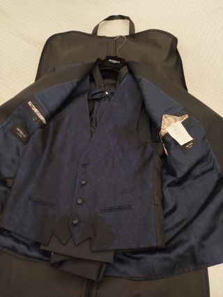 Traje de Novio Petrelli Talla 54 Azul